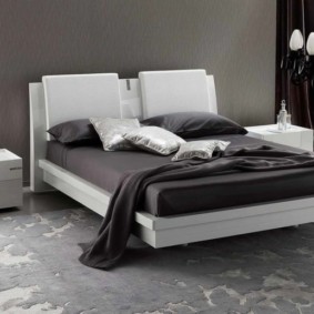idee camera da letto in bianco e nero