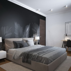 crno-bijele ideje za fotografije spavaće sobe