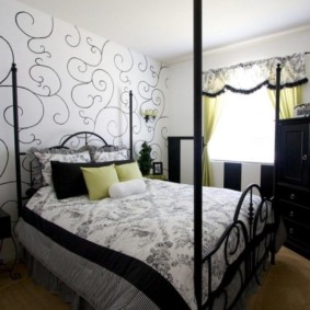 black and white bedroom review