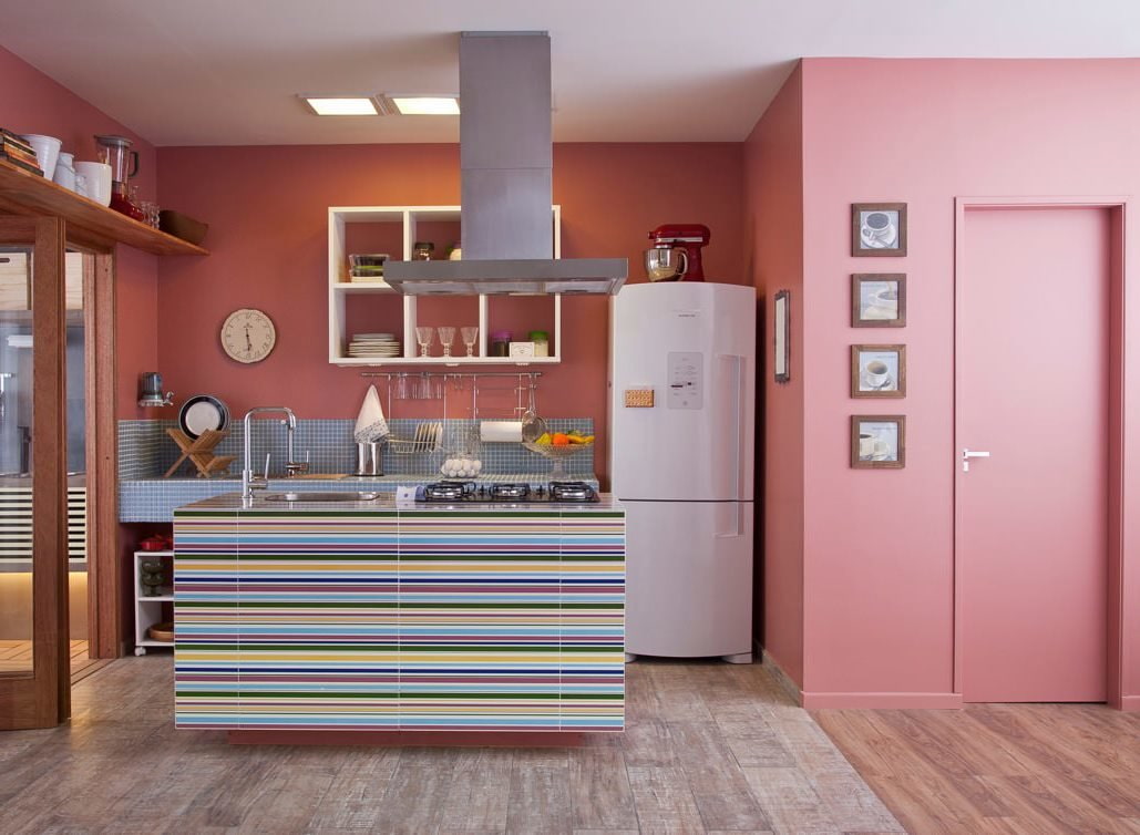 צבע הקירות בעיצוב התמונות במטבח