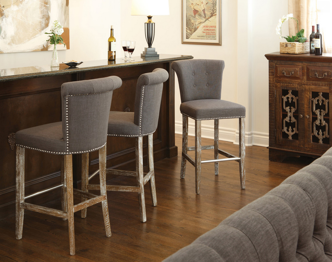 upholstered bar stools