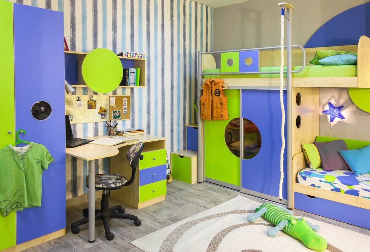 تصميم غرفة للأطفال 7 متر مربع