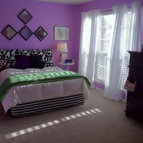 pilihan foto bilik tidur ungu