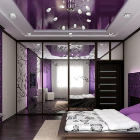 ideje za dizajn ljubičaste spavaće sobe