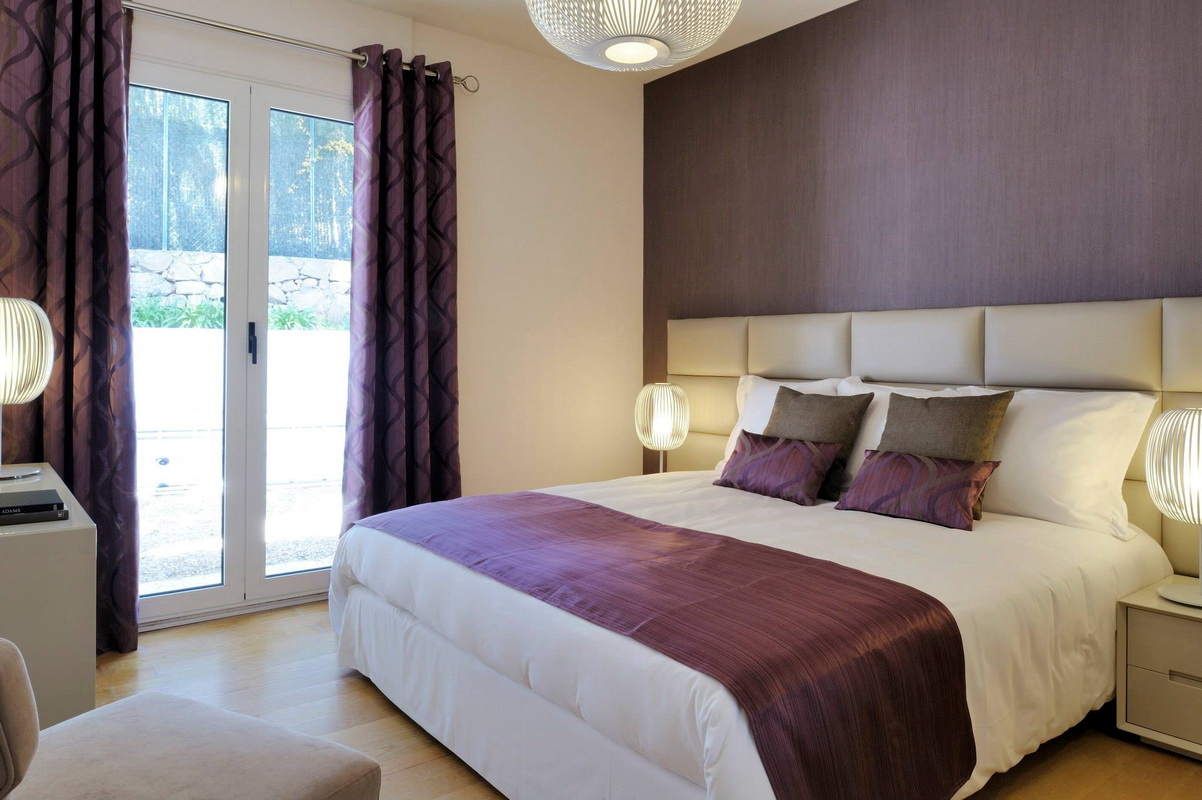 purple bedroom ideas interior
