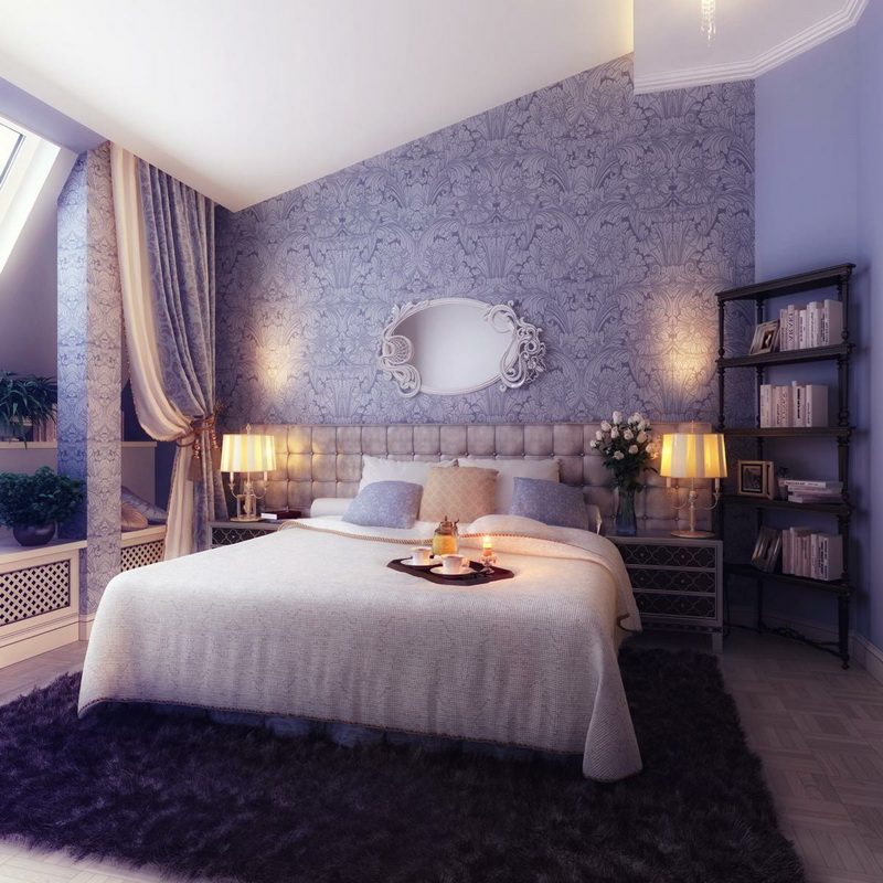 idea pilihan bilik tidur ungu
