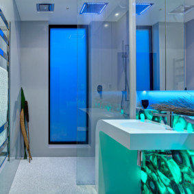 Conception de salle de bain de haute technologie