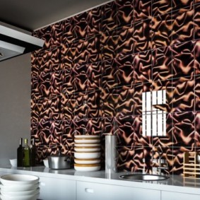 Güzel paneller ile mutfak duvar dekoru