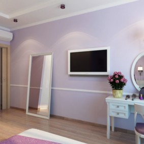 options de photo intérieure de la chambre violette