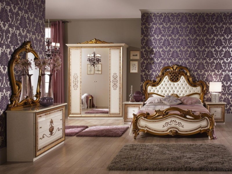 violeta guļamistabas foto