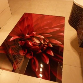 Photo decor for the floor