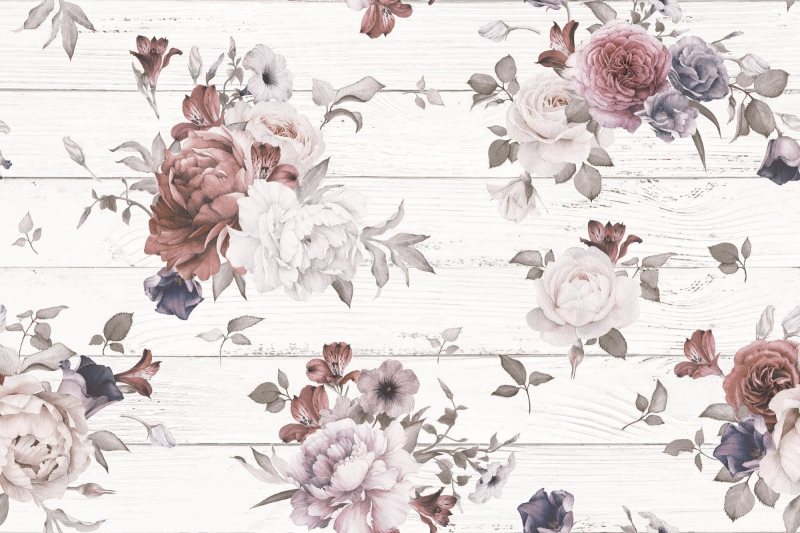 Shabby Chic Flower Drawings