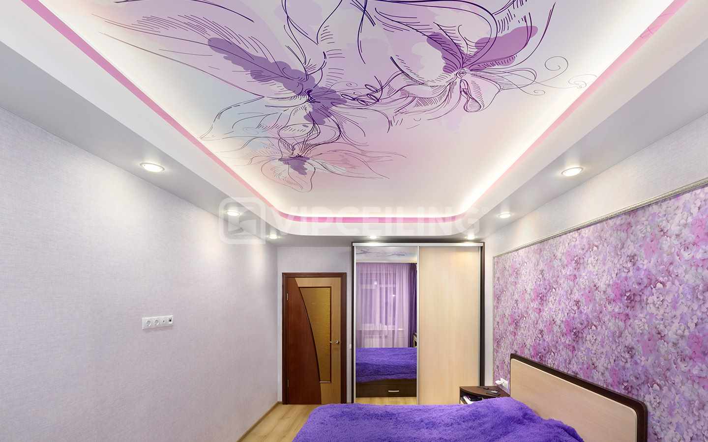 dalaman bilik tidur lilac