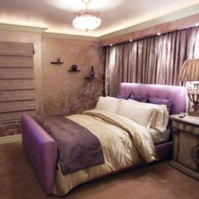 mga litrato ng lilac bedroom idea