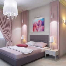 lila slaapkamer ontwerpfoto