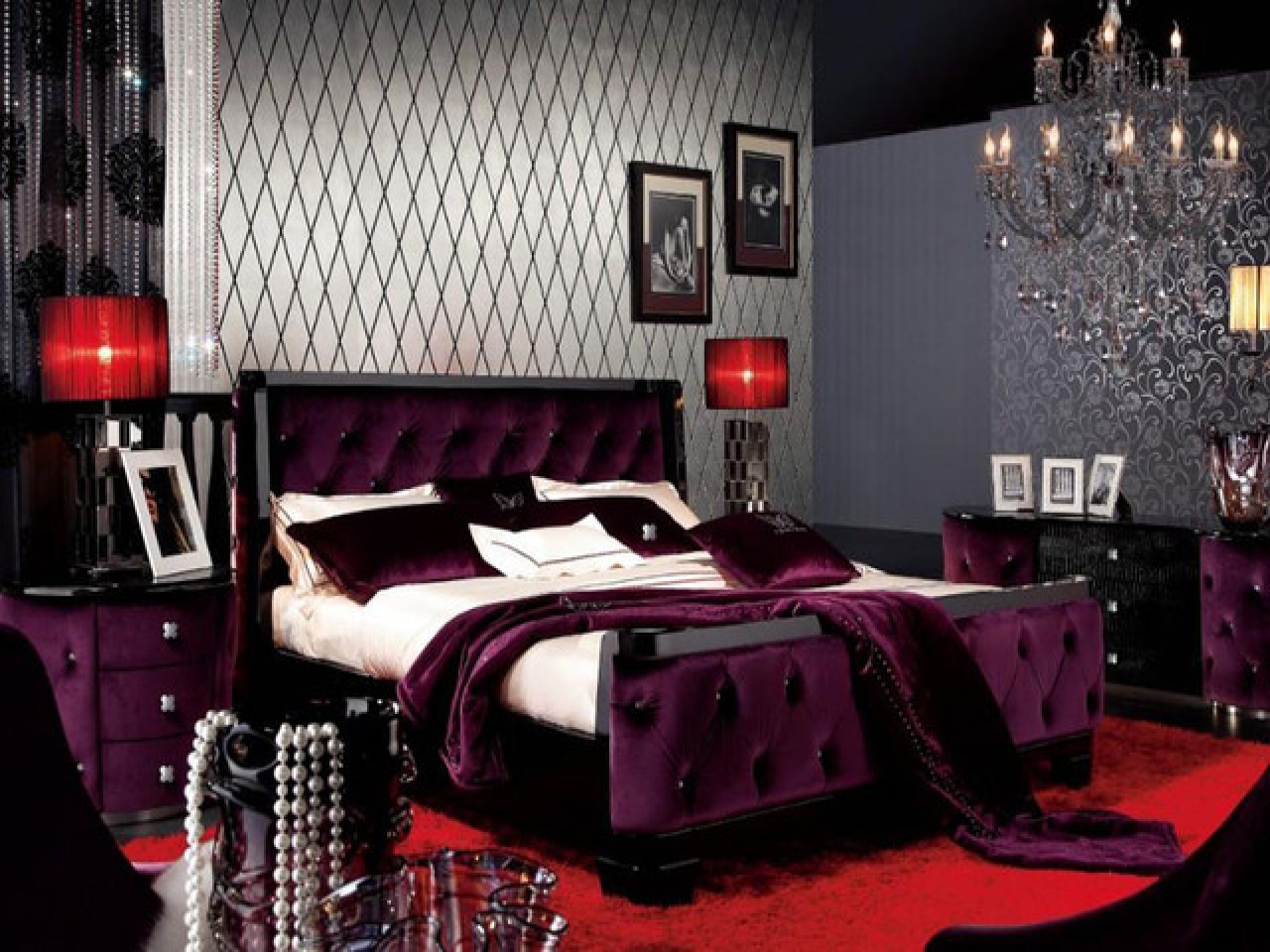 Idea hiasan bilik tidur lilac