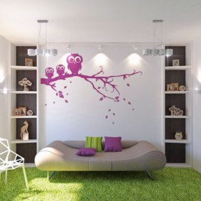 lilac bedroom decoration photo