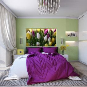 ý tưởng trang trí phòng ngủ lilac