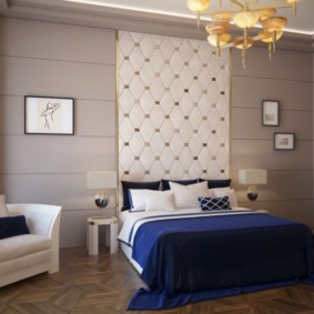 Art Deco-Schlafzimmerinnenraumfoto