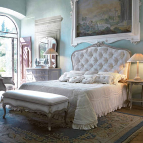 Fotografija interijera spavaće sobe Art Deco