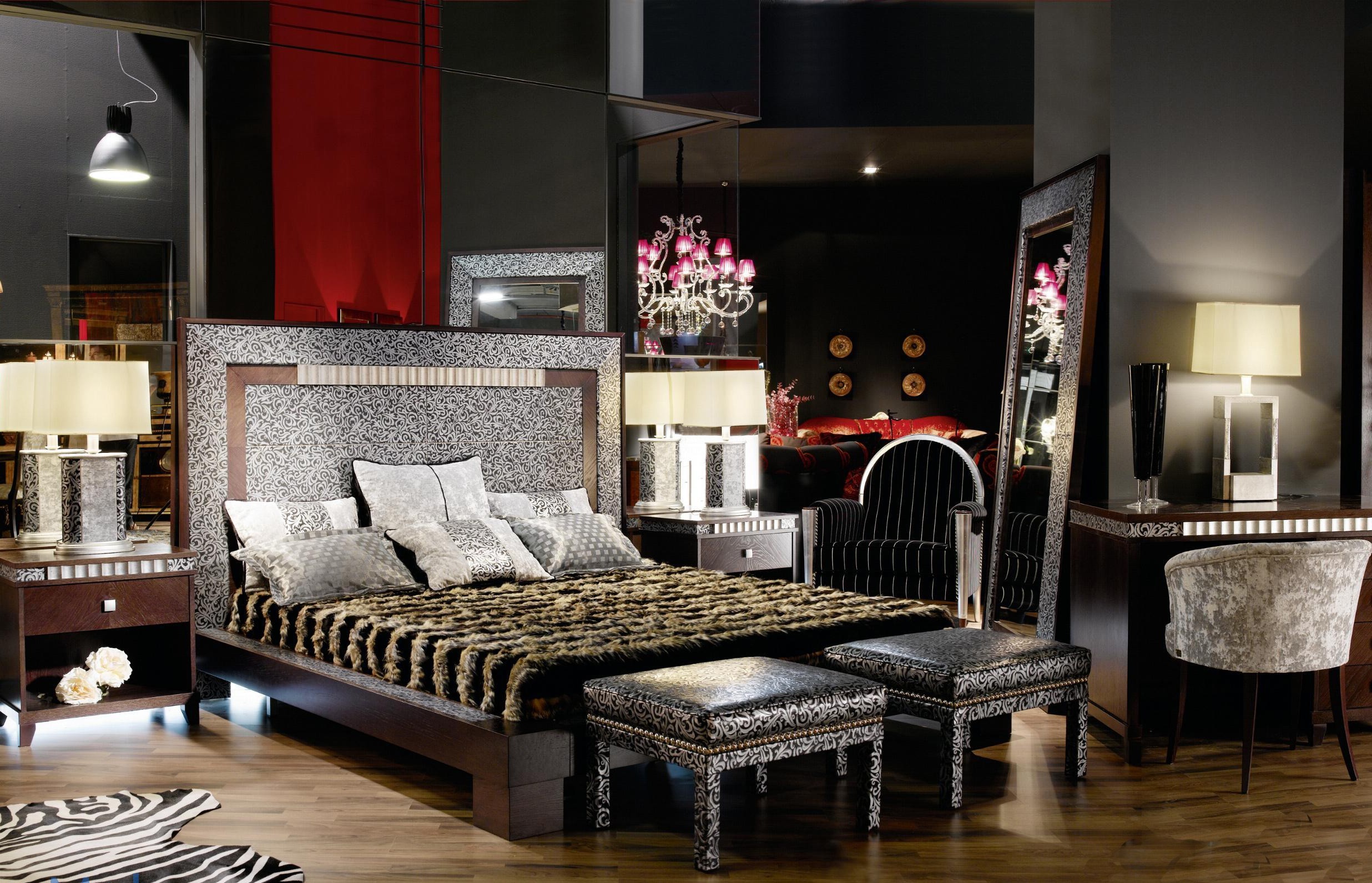 Foto della camera da letto in stile Art Déco