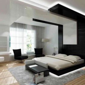 zaawansowane technologicznie zdjęcie sypialni