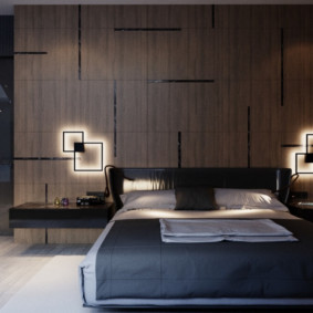 design fotografico di camere da letto di alta tecnologia