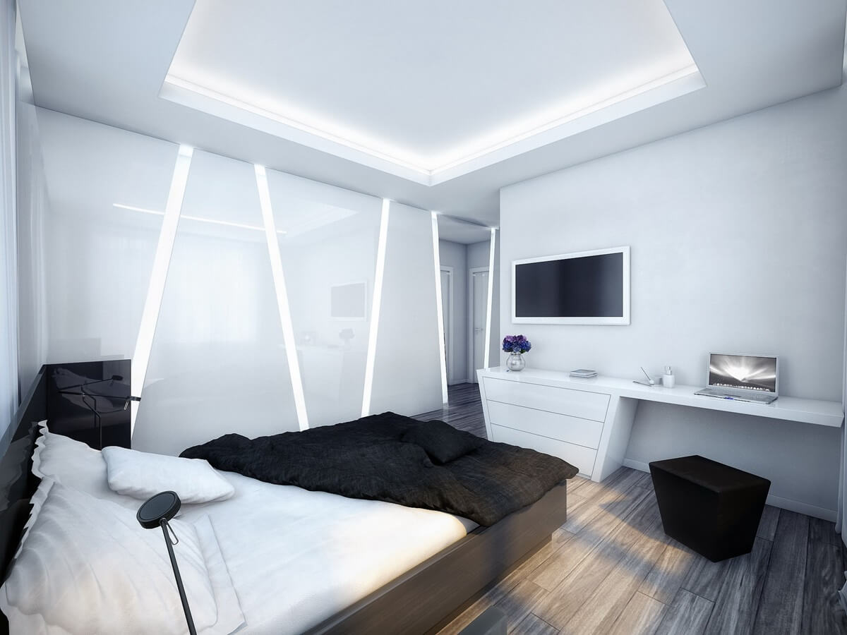 high tech bedroom views ideas