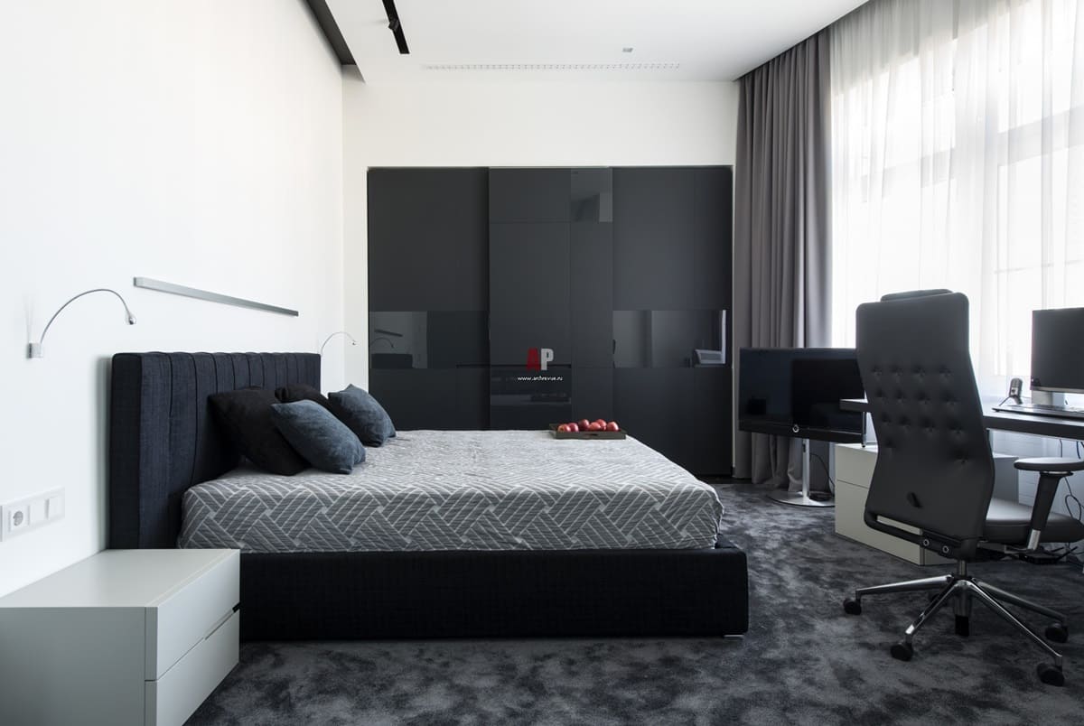 arredamento camera da letto in stile minimalista