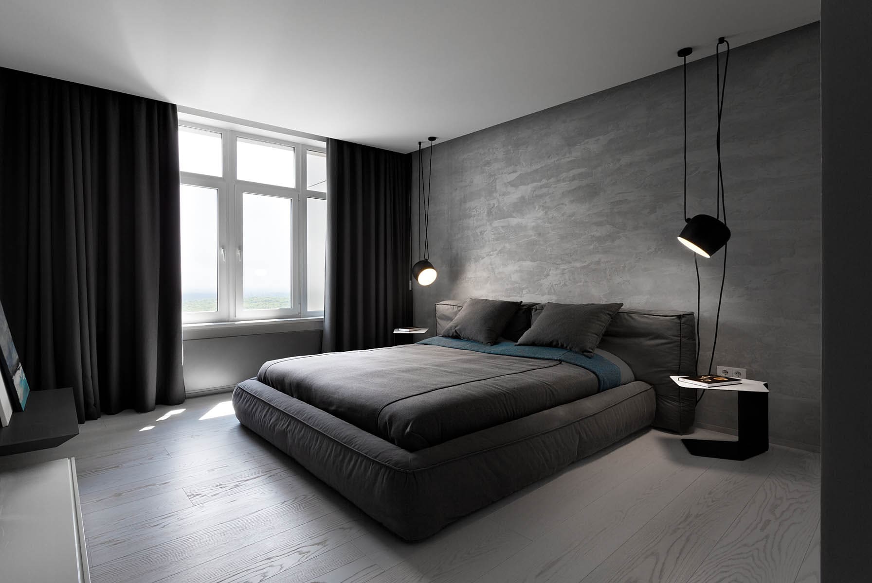 minimalistický styl ložnice