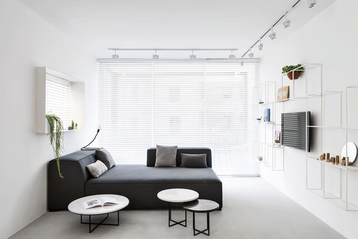 minimalismus ložnice nápady interiér