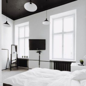 minimalismi makuuhuoneen sisustusideoita