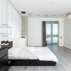 mogućnosti fotografije spavaće sobe u stilu minimalizma