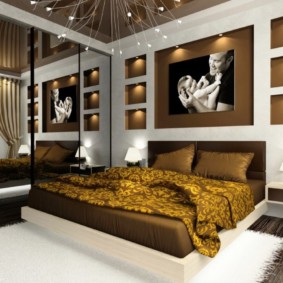 Art Nouveau yatak odası fotoğraf seçenekleri