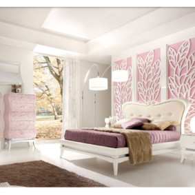 Foto di decorazione camera da letto in stile Liberty