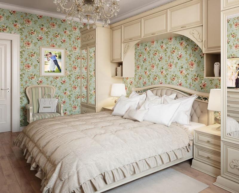 עיצוב חדר שינה בסגנון פרובנס