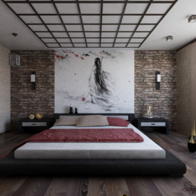 camera da letto in stile giapponese