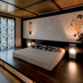 Idea ulasan bilik tidur gaya Jepun
