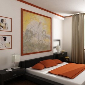 Zdjęcie wnętrza sypialni w stylu japońskim