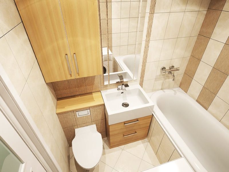 פנים חדר אמבטיה קטן בסגנון מודרני
