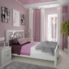 disenyo ng lilac bedroom