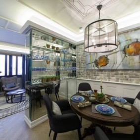grunge yemek odası mutfak tasarım