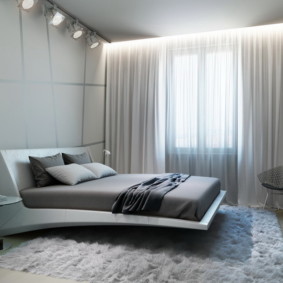 idee bianche per la decorazione della camera da letto