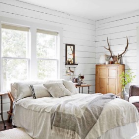 witte slaapkamer decoratie foto