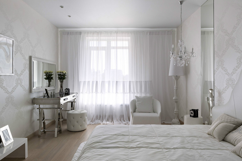 witte slaapkamer foto-opties