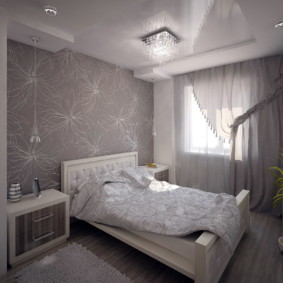 تصميم غرفة نوم 11 متر مربع الانتهاء من الضوء
