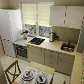 עיצוב מטבח בדירת סטודיו עם שטח קטן