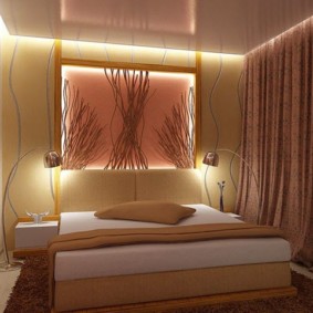 Beige tones bedroom interior