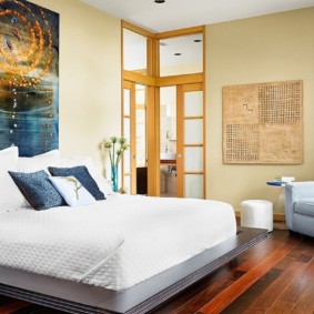 soveværelse interiør af feng shui designfoto