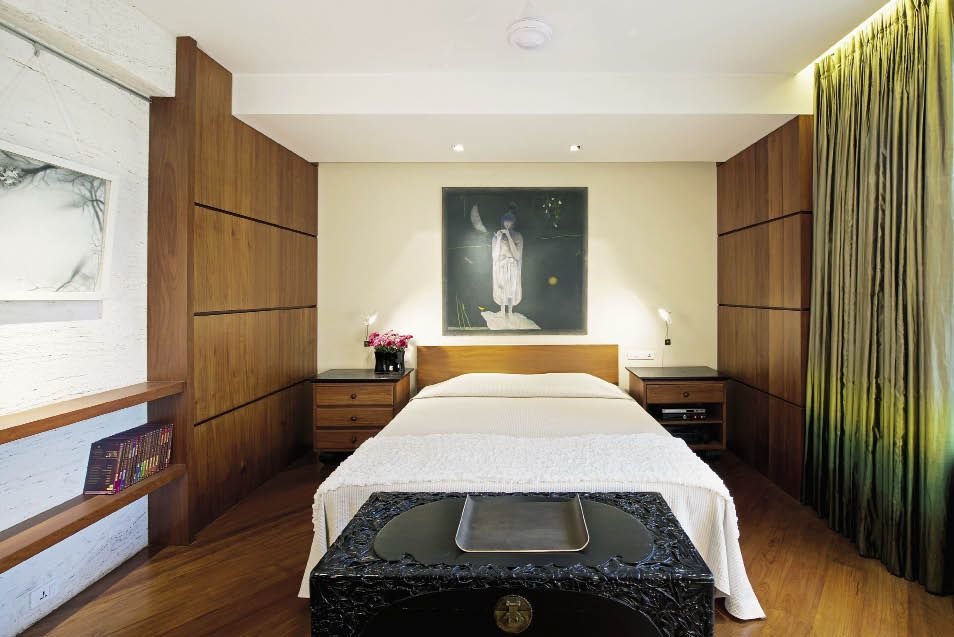 interno camera da letto con vista foto feng shui